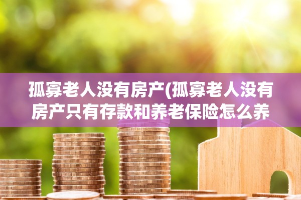 孤寡老人没有房产(孤寡老人没有房产只有存款和养老保险怎么养老送终)